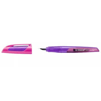 STABILO EASYbuddy vulpen - magenta / violet - cartridgesysteem - koningsblauwe inkt - voor links- en rechtshandigen - 1 stuk