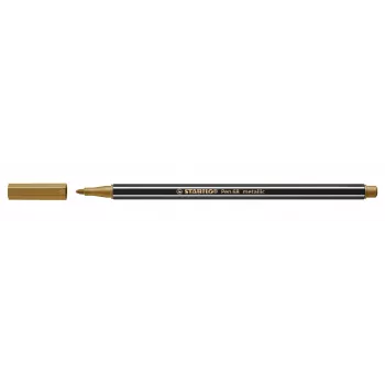 STABILO Pen 68 Metallic vezelstift - koper - 1,4 mm - zeshoekig - losse stift