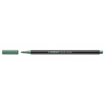 STABILO Pen 68 Metallic vezelstift - metallic groen - 1 stuk