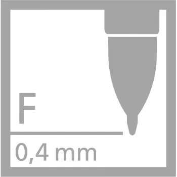 STABILO PALETTE Navulling Nero Zwart Fijn 0,4 mm 1 stuk