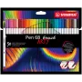 STABILO Pen 68 brush ARTY Edition brushpen set - 30 gemengde kleuren in kartonnen etui