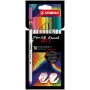 STABILO Pen 68 Brush ARTY Edition brushpen set - 10 gemengde kleuren in kartonnen etui