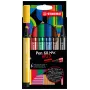 STABILO Pen 68 MAX 6-pack Arty Edition viltstiften met beitelpunt