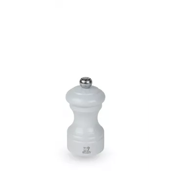 Peugeot Bistro pepermolen 10 cm parelmoergrijs gelakt beukenhout