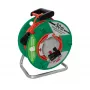 AKYGA AK-CR-04 Kabelhaspel Verlengsnoer 50m 4 stopcontacten Schuko IP44 Zwart