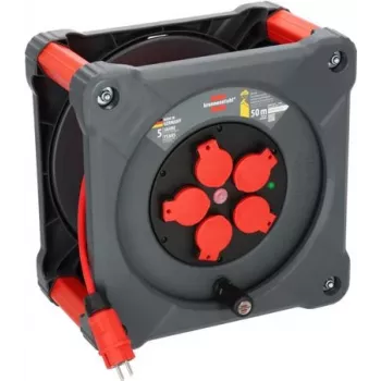 Brennenstuhl 9201500210 kabelhaspel 25m H05VV-F 3G1.5 4x Schuko IP44 1000/3500W