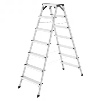 Hailo D60 StandardLine 2x7 treden dubbelzijdige ladder