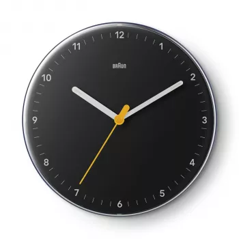 Braun BC 26 B zwarte quartz wandklok (67682)