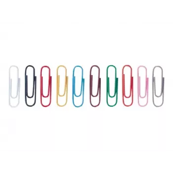 ALCO ALBERT paperclip 26mm gesorteerd kunststof gecoat rond 1000 stuks