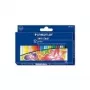 STAEDTLER Noris Club 243 NC12 waskrijtjes - 12 gemengde kleuren - 11 mm diameter - kartonnen doos