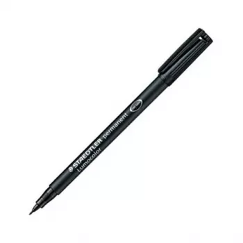 STAEDTLER Lumocolor 314-9 permanentmarker, zwart, beitelpunt, 1-2,5 mm
