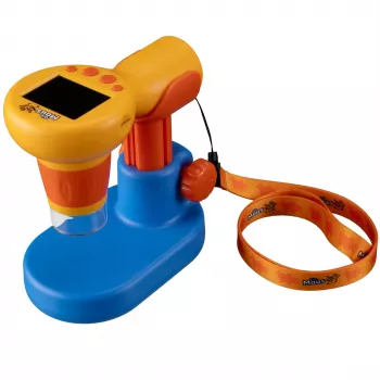 DieMaus handheld microscoop 60x-100x LED geel/oranje