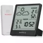 KIENZLE weerstation Slim (15002) met draadloze buitensensor, LCD-display, weersverwachting, maanfase, wekker