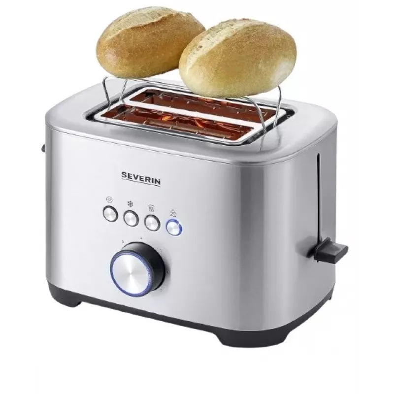 SEVERIN AT 2620 toaster 800 W 2 slots zilver/zwart