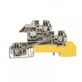 Weidmüller doorvoerklem, beige, 2,5 mm², 24 A, 50 stuks