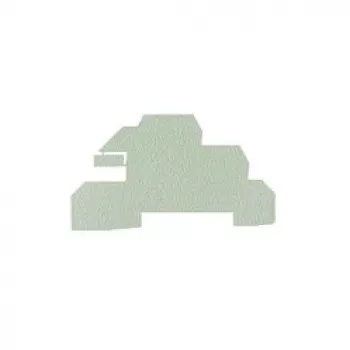 Weidmüller WAP WDL2.5/S eindplaat - grijs - 1,5 mm - 20 stuks