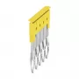 Weidmüller ZQV 2.5/5 dwarsverbinder, geel, 5-polig, 24 A, 800 V, 2,5 mm²