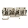 Weidmüller ZDU 2.5/4AN doorgangsklem, veerklemaansluiting, 2,5 mm², beige, 100 stuks