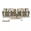 Weidmüller ZDU 2.5/4AN doorgangsklem, veerklemaansluiting, 2,5 mm², beige, 100 stuks