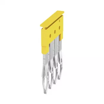 Weidmüller ZQV 2.5/4 dwarsverbinder, 4-polig, 2,5 mm², geel, 60 stuks
