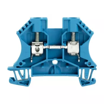 Weidmüller WDU 6 BL doorgangsklem, 6 mm², schroefaansluiting, blauw, 100 stuks