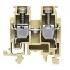 Weidmüller doorvoerklem, schroefaansluiting, 2,5 mm², 800 V, 24 A, donkerbeige, DIN-rail TS 35
