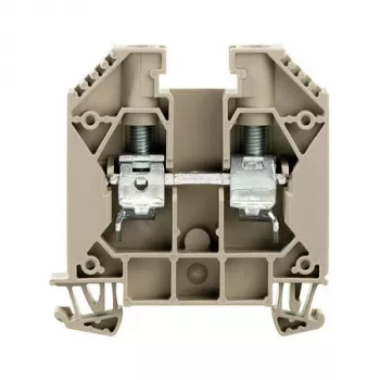 Weidmüller doorvoerklem WDU 16, schroefaansluiting, 16 mm², 1000 V, 76 A, donkerbeige