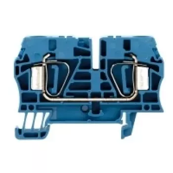 Weidmüller ZDU 6 BL doorvoer-rijgklem, 6 mm², trekveer aansluiting, blauw, 50 stuks