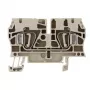 Weidmüller ZDU 4 doorgangsklem, veerklemaansluiting, 4 mm², beige, 100 stuks