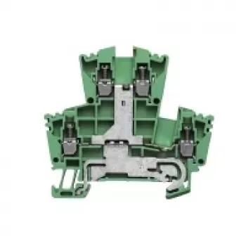 Weidmüller doorvoer-rijgklem, schroefaansluiting, 2,5 mm², 24 A, 800 V, groen, 100 stuks