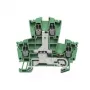 Weidmüller doorvoer-rijgklem, schroefaansluiting, 2,5 mm², 24 A, 800 V, groen, 100 stuks