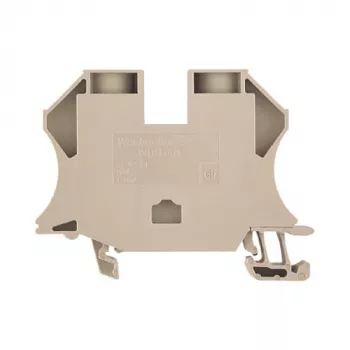 Weidmüller 1040400000 - 16 mm² schroefaansluiting-rijgklem, 1000 V, 76 A, DIN-rail, donkerbeige