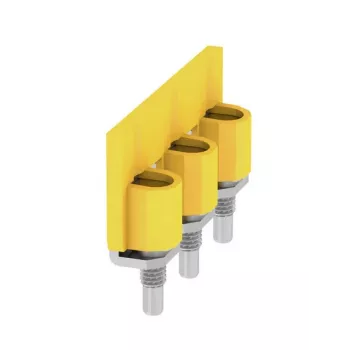 Weidmüller WQV 35N/3 dwarsverbinder, 3-polig, 10 mm steek, geel, 20 stuks
