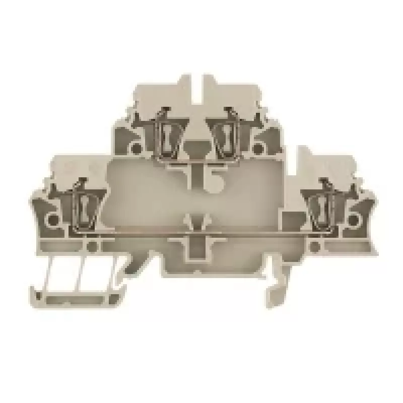 Weidmüller ZDK 2.5 doorgangsklem, veerklemaansluiting, 2,5 mm², beige, 50 stuks