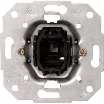 HEINRICH KOPP Series schakelaarinzet 10A 250V zwart metallic IP20