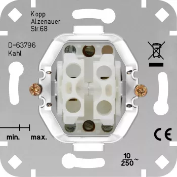 HEINRICH KOPP Series drukknopinzet HK05/HK07 aluminium 503800002