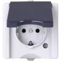 HEINRICH KOPP Schuko-stopcontact 1-voudig opbouw vochtige ruimte proAQA grijs 16A 250V (947456005)