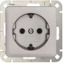 Heinrich Kopp HK02 Schuko-stopcontact RVS 1-voudig inbouw 16A 250V