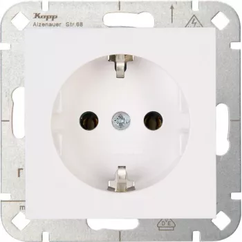 Heinrich Kopp HK07 Schuko-stopcontact zuiverwit 949329007