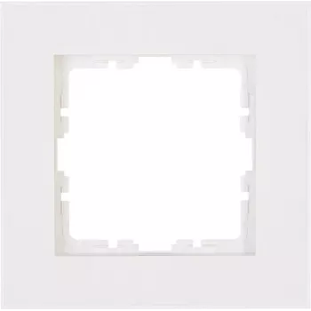 HEINRICH KOPP afdekraam 1-voudig HK07 PURE (86 x 86 x 9,5 mm, IP20, klembevestiging) - zuiverwit (406829005)