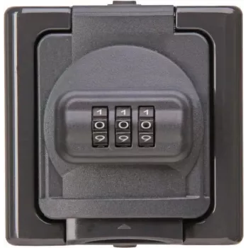 Heinrich Kopp APWG Blue Electric opbouw SCHUKO-stopcontact met cijferslot, IP44, blauw