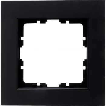 Heinrich Kopp HK07 afdekraam 1-voudig mat zwart