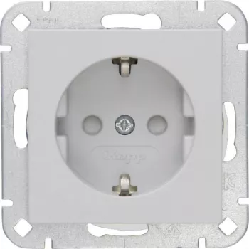 Heinrich Kopp SCHUKO stopcontact met verhoogde aanraakbeveiliging grijs mat 940034000HK07
