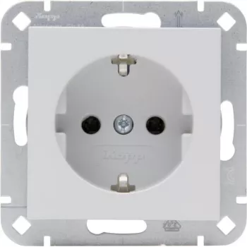 HEINRICH KOPP SCHUKO stopcontact HK07 grijs mat 1-voudig opbouw IP44