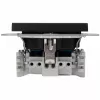 Heinrich Kopp SCHUKO stopcontact inbouw mat zwart 1-voudig 16A 250V