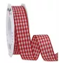 C.E. Pattberg cadeaulint Vichy-ruit mat rood/wit 25 mm x 20 m