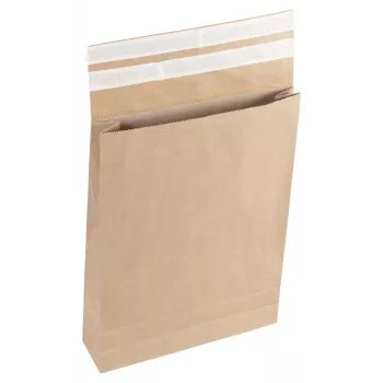 Vereinigte Papierwarenfabriken vouwenveloppen Classic Double-Fix sluiting ca. DIN A3 vensterloos bruin met 8,0 cm bodemvouw - FLEXIPAK CLASSIC 2FVMF000514