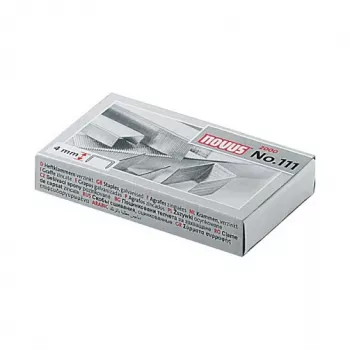 Novus No.111 nietjes - 4 mm - 2000 stuks - 15 bladen - metaal - grijs