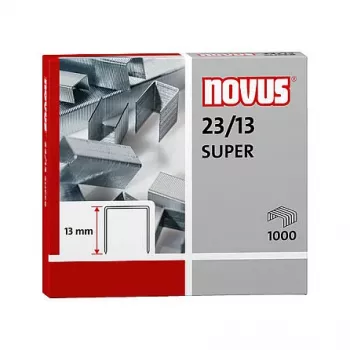Novus Dahle Novus 23/13 SUPER nietjespack - 1,3 cm - 1000 nietjes - staal - RVS