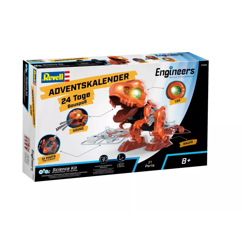 Revell adventskalender 'Electric T.Rex' met bewegende delen (01060)